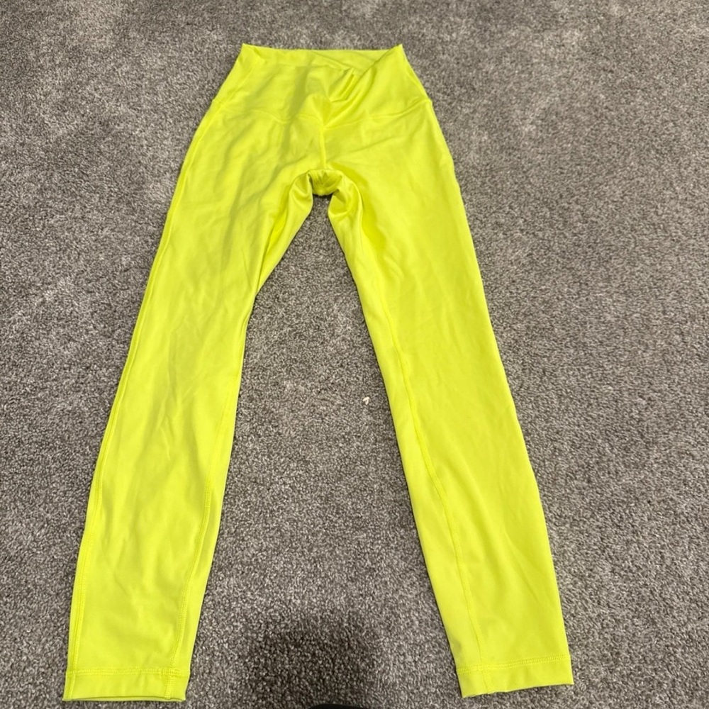 Lululemon Athletica Highlighter Yellow Align Leggings 25”